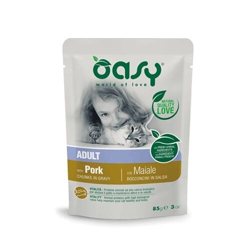 Oasy Bocconcini in Salsa 85g Maiale - Adult