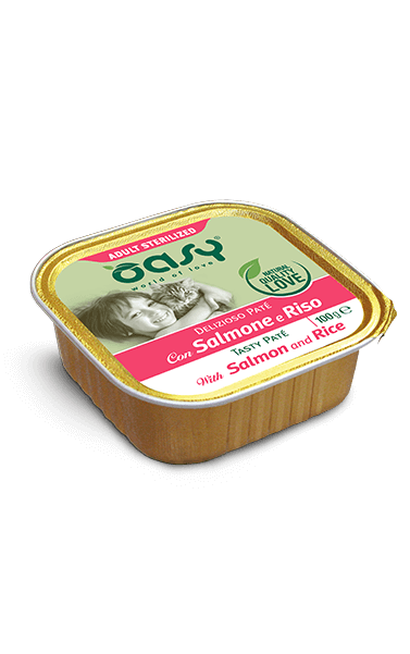 Oasy Delizioso Paté 100gr Salmone e Riso - Sterilised