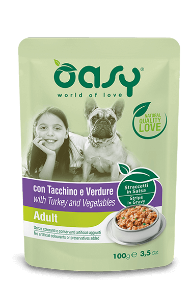 Oasy Straccetti in Salsa 100g Tacchino e Verdure