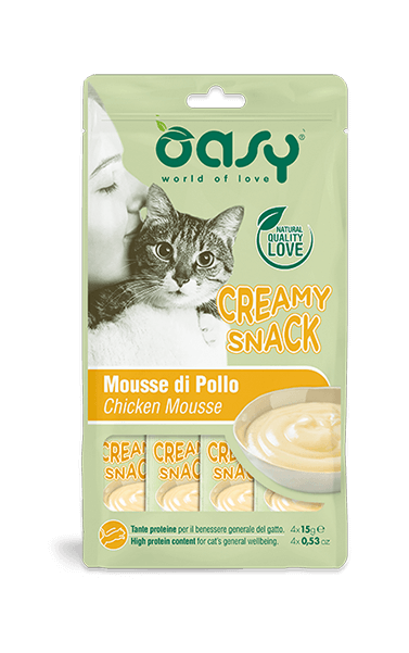 Oasy Creamy Snack Mousse 4x15g Pollo