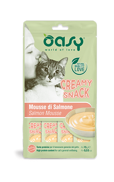 Oasy Creamy Snack Mousse 4x15g Salmone