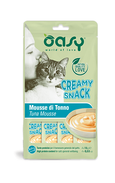 Oasy Creamy Snack Mousse 4x15g Tonno
