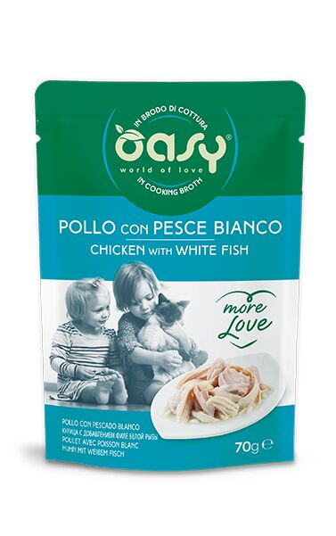 Oasy More Love 70g Pollo con Pesce bianco