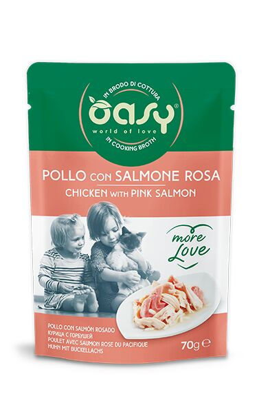 Oasy More Love 70g Pollo con Salmone Rosa