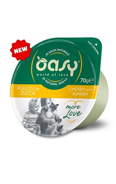 Oasy More Love Cup 70g Pollo con Zucca