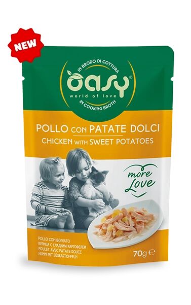 Oasy More Love 70g Pollo con Patate Dolci