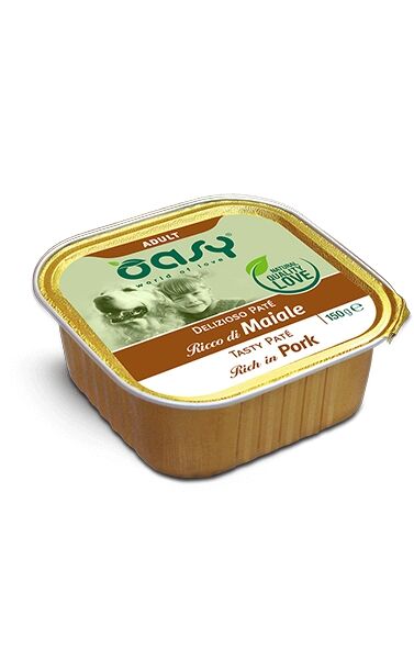 Oasy Delizioso Paté per Cani 150g Maiale - Adult