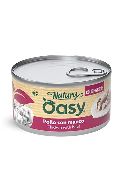 Oasy Natury Soft Jelly Lattina 85g Pollo con Manzo