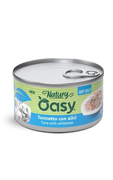 Oasy Natury Soft Jelly Lattina 85g Tonnetto con Alici