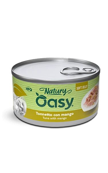 Oasy Natury Soft Jelly Lattina 85g Tonnetto con Mango