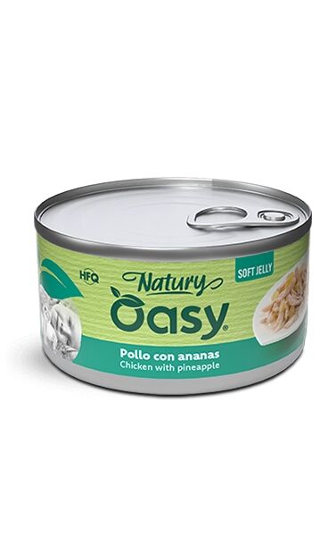 Oasy Natury Soft Jelly Lattina 150g Pollo con Ananas