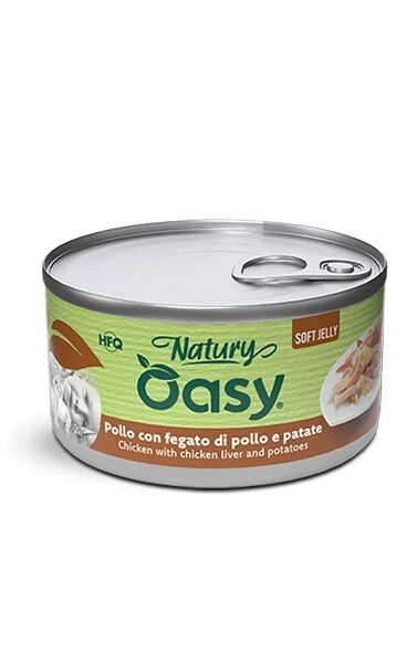 Oasy Natury Soft Jelly Lattina 150g Pollo con Fegato e Patate