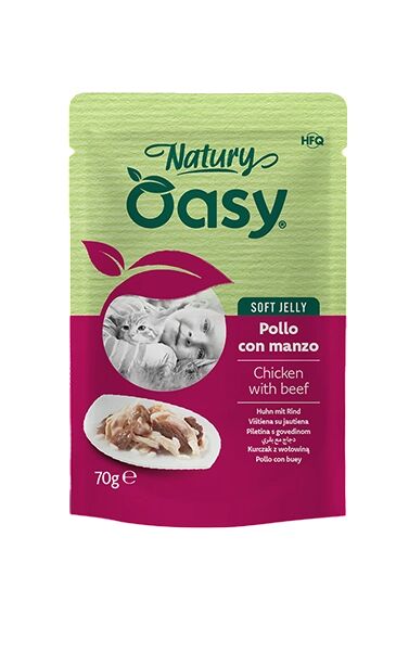 Oasy Natury Soft in Jelly 70g Pollo con Manzo