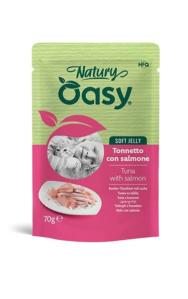Oasy Natury Soft in Jelly 70g Trancetti di Salmone