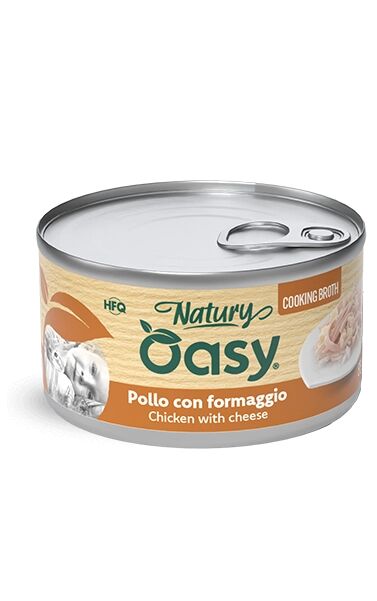 Oasy Natury in Brodo 85g Pollo con formaggio