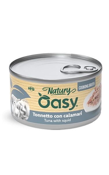 Oasy Natury in Brodo 85g Tonnetto con Calamari