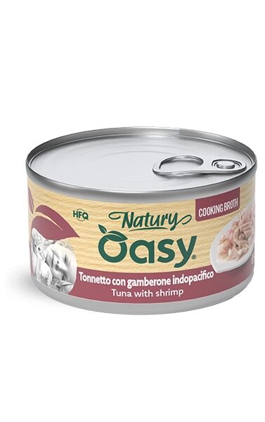 Oasy Natury in Brodo 85g Tonnetto con Gamberone