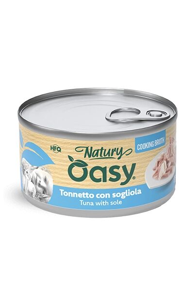 Oasy Natury in Brodo 85g Tonnetto con Sogliola