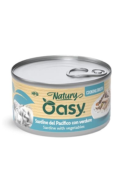 Oasy Natury in Brodo 85g Sardine del Pacifico con Verdure