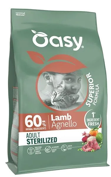 Oasy Adult Superior Formula Sterlized Agnello 1,5Kg
