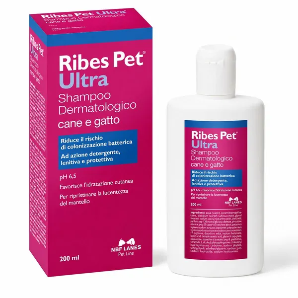 NBF Lanes - Ribes Pet Ultra Shampoo-Balsamo Dermatologico 200ml