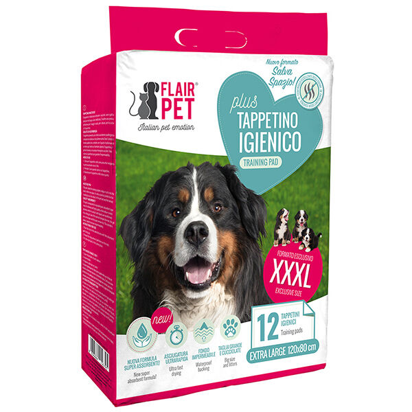 Flair Pets Tappetini Igienici XXL 120x80 cm per Cani e Cuccioli