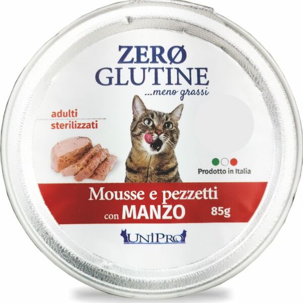 Unipro - Mousse Zero Glutine 85g Manzo
