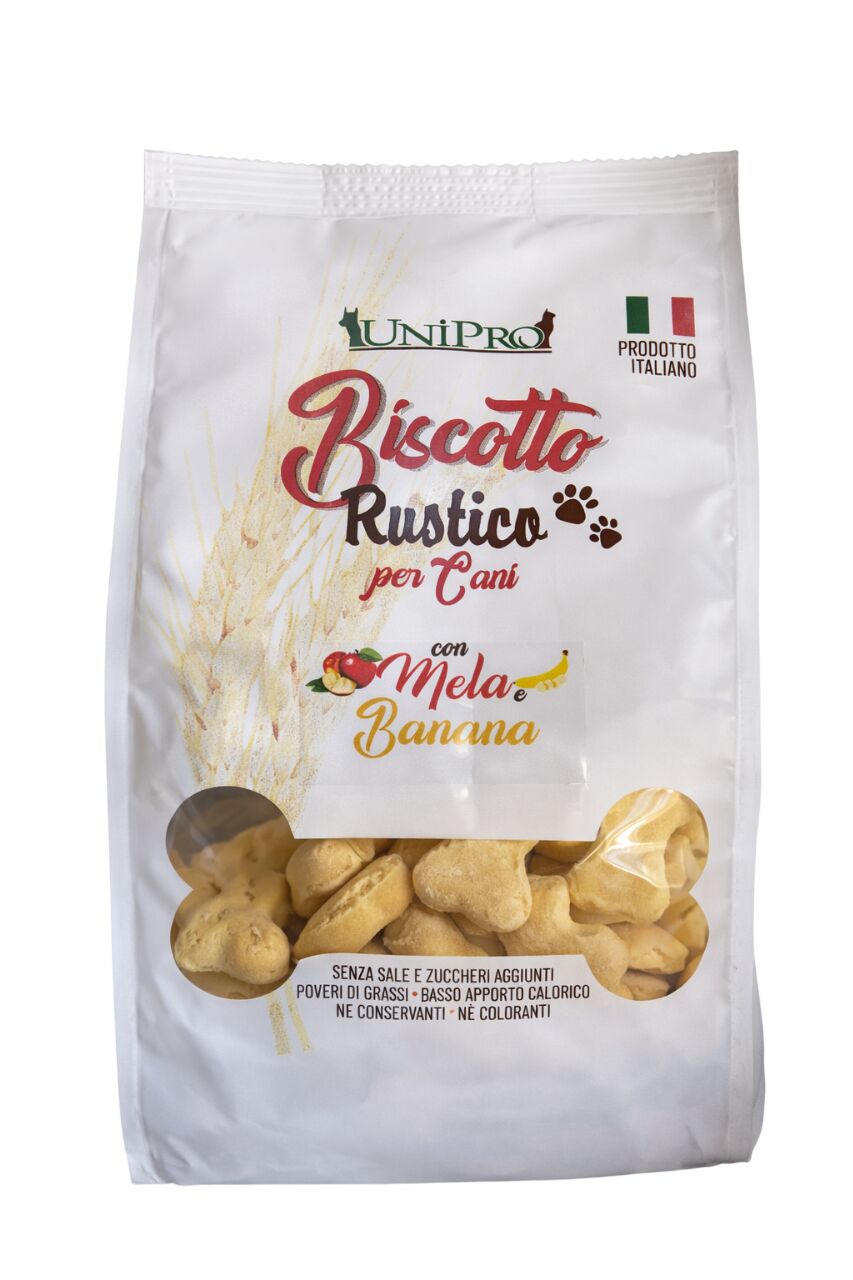 Unipro - Biscotto Rustico Mela e Banana 300g