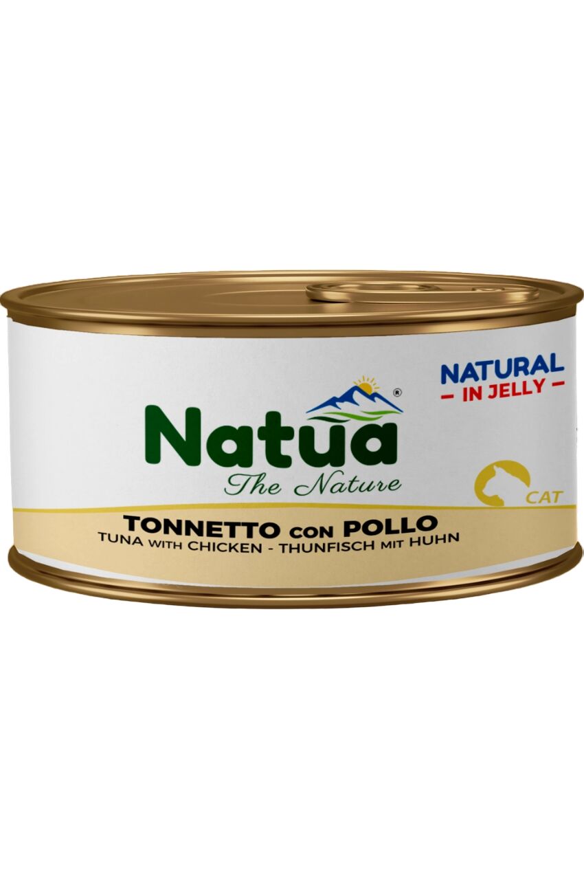 Natua Natural in Gelatina 85g Tonnetto e Pollo