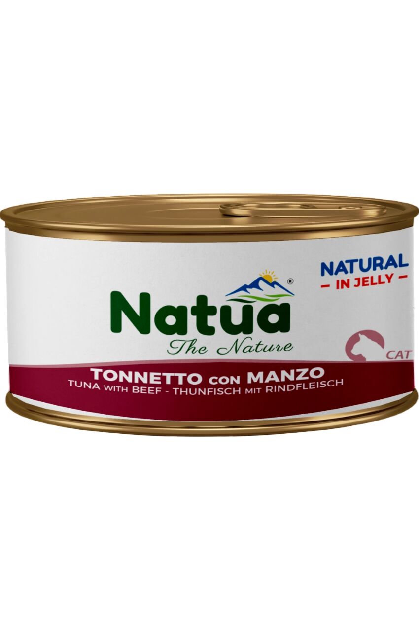 Natua Natural in Gelatina 85g Tonnetto e Manzo