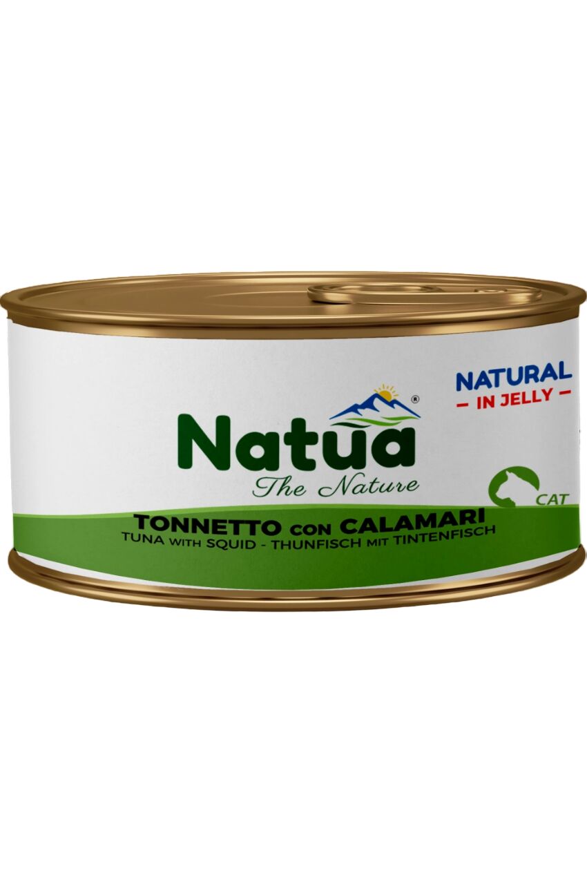 Natua Natural in Gelatina 85g Tonnetto e Calamari