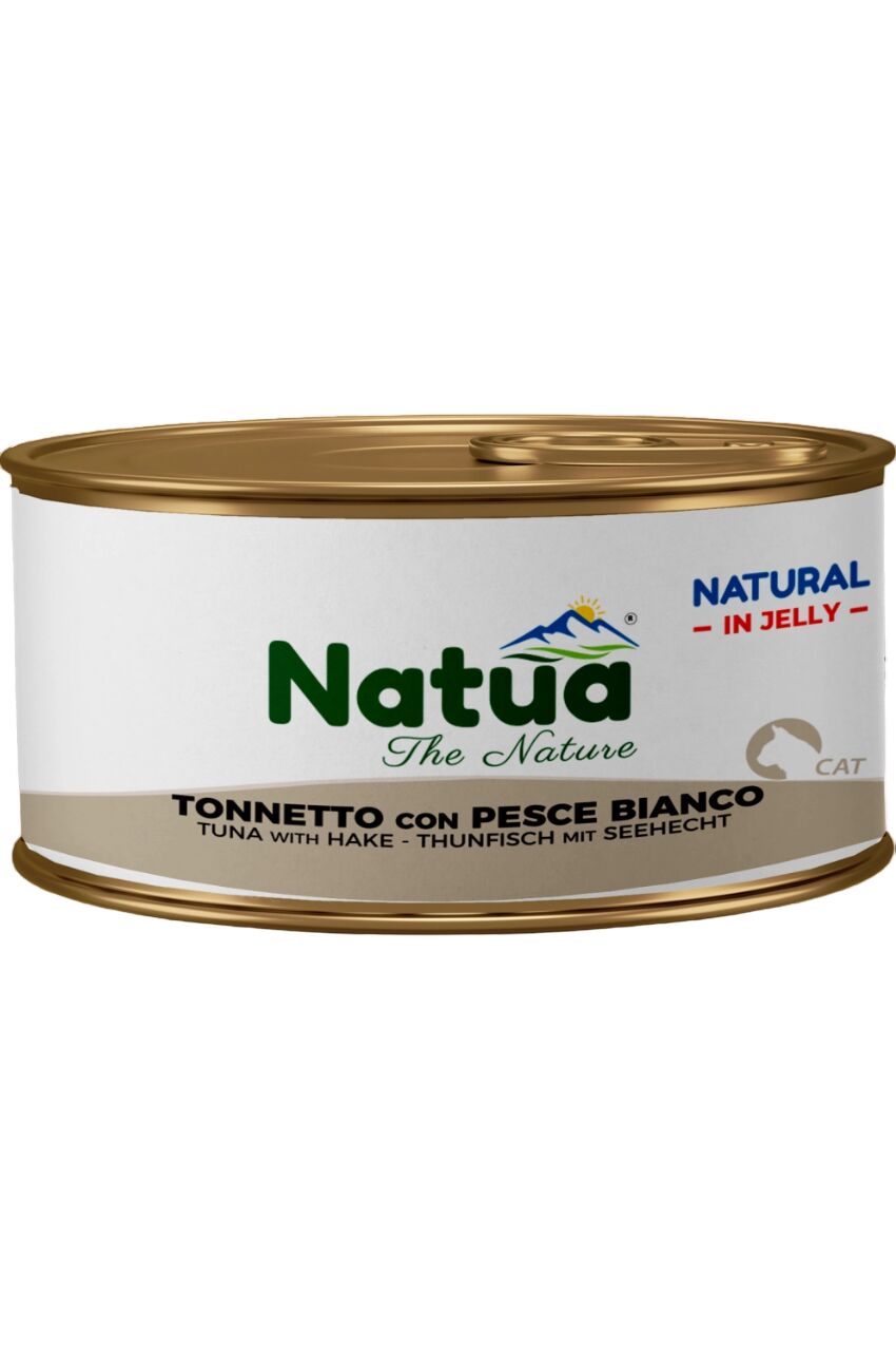Natua Natural in Gelatina 85g Tonnetto e Pesce Bianco