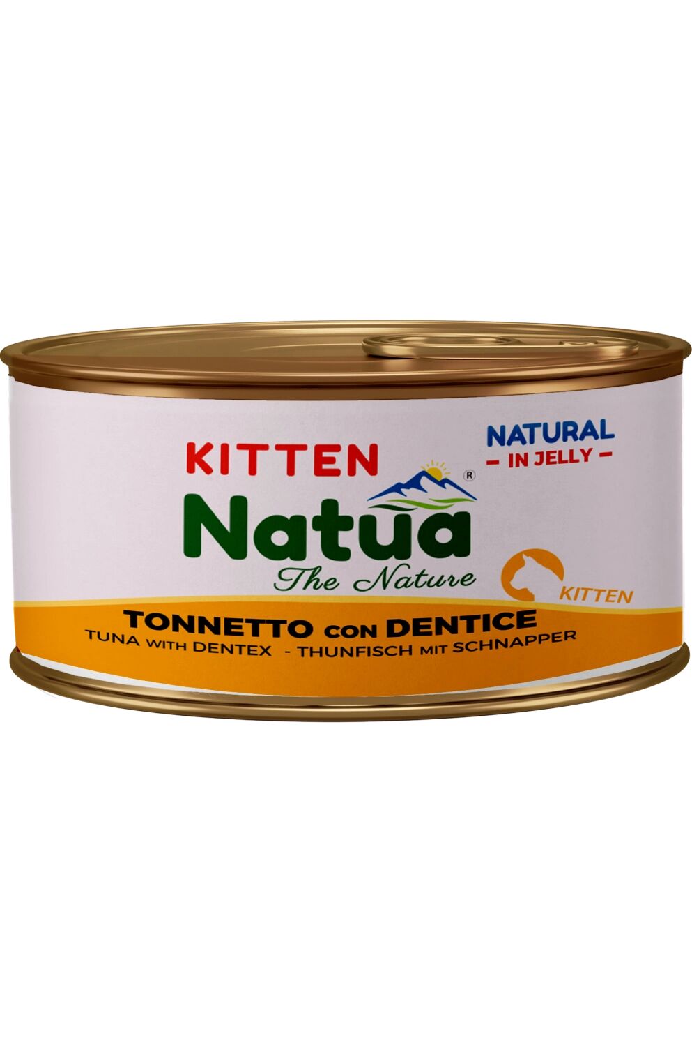 Natua Natural Kitten in Gelatina 85g Tonnetto con Dentice
