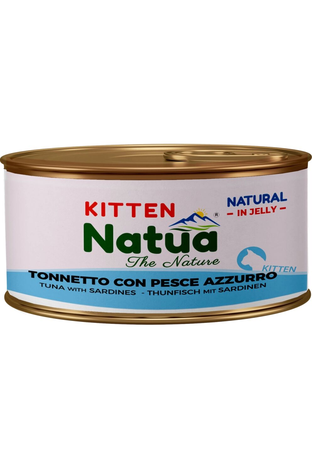 Natua Natural Kitten in Gelatina 85g Tonnetto con Pesce Azzurro