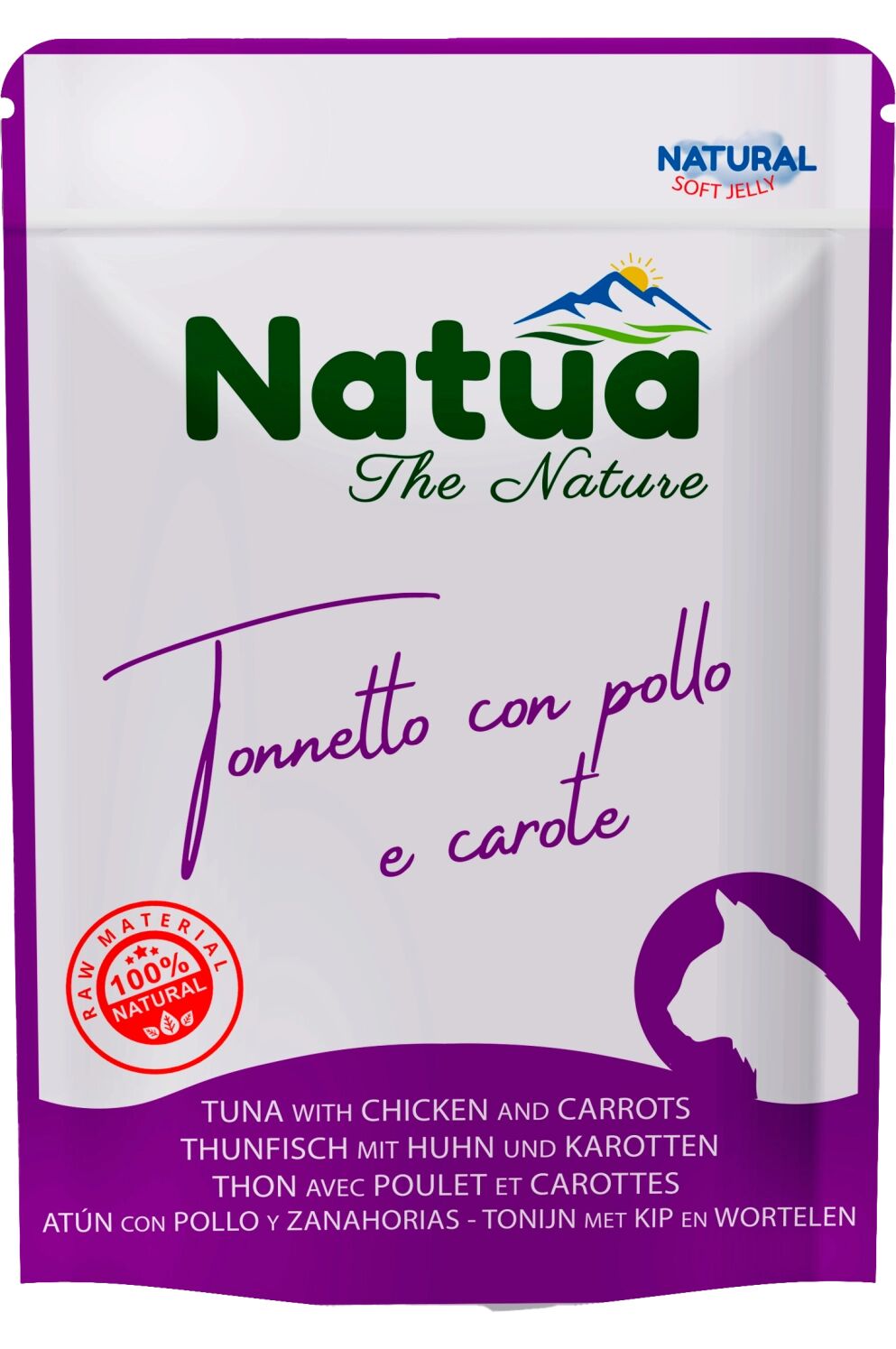 Natua Natural Soft Jelly 70g Tonnetto Pollo e Carote