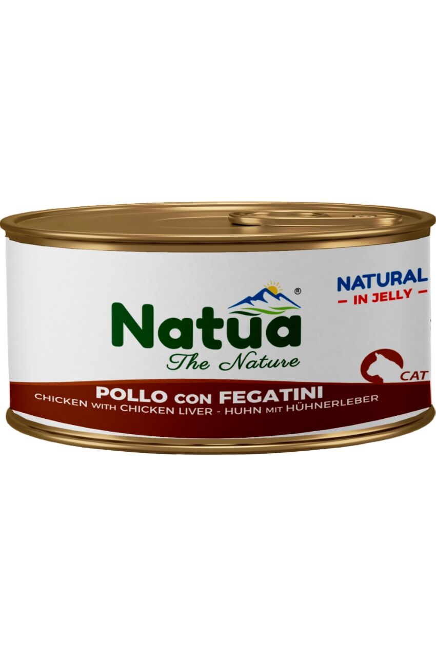 Natua Natural in Gelatina 85g Pollo e Fegatini