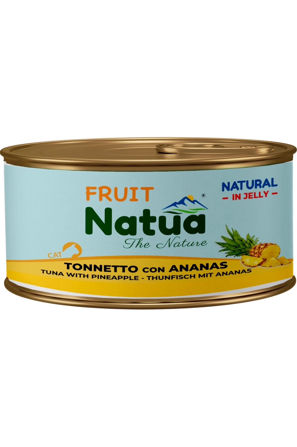 Natua Natural in Gelatina con Frutta e Verdura 85g Tonnetto con Ananas
