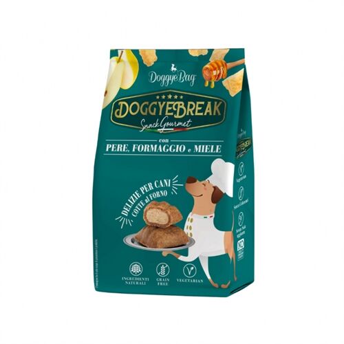 Doggye Break con Pera, Formaggio e Miele 180 g – Biscotti Croccanti per Cani