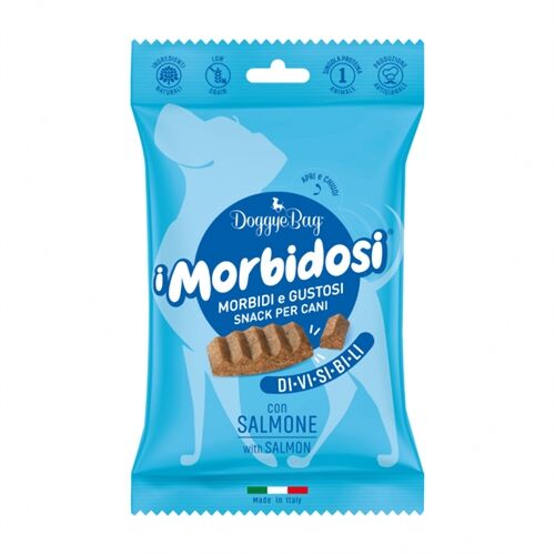 DoggyeBag I Morbidosi con Salmone 90 g – Snack Morbidi Monoproteici per Cani