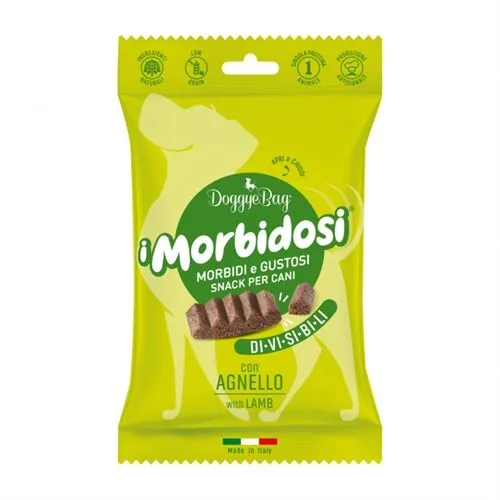 DoggyeBag I Morbidosi con Agnello 90 g – Snack Morbidi Monoproteici per Cani