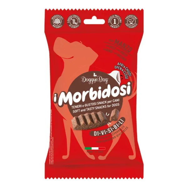 DoggyeBag I Morbidosi con Manzo 90 g – Snack Morbidi Monoproteici per Cani