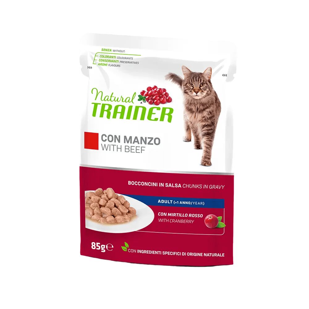 Natural Trainer Adult Bocconcini in Salsa 85g Manzo