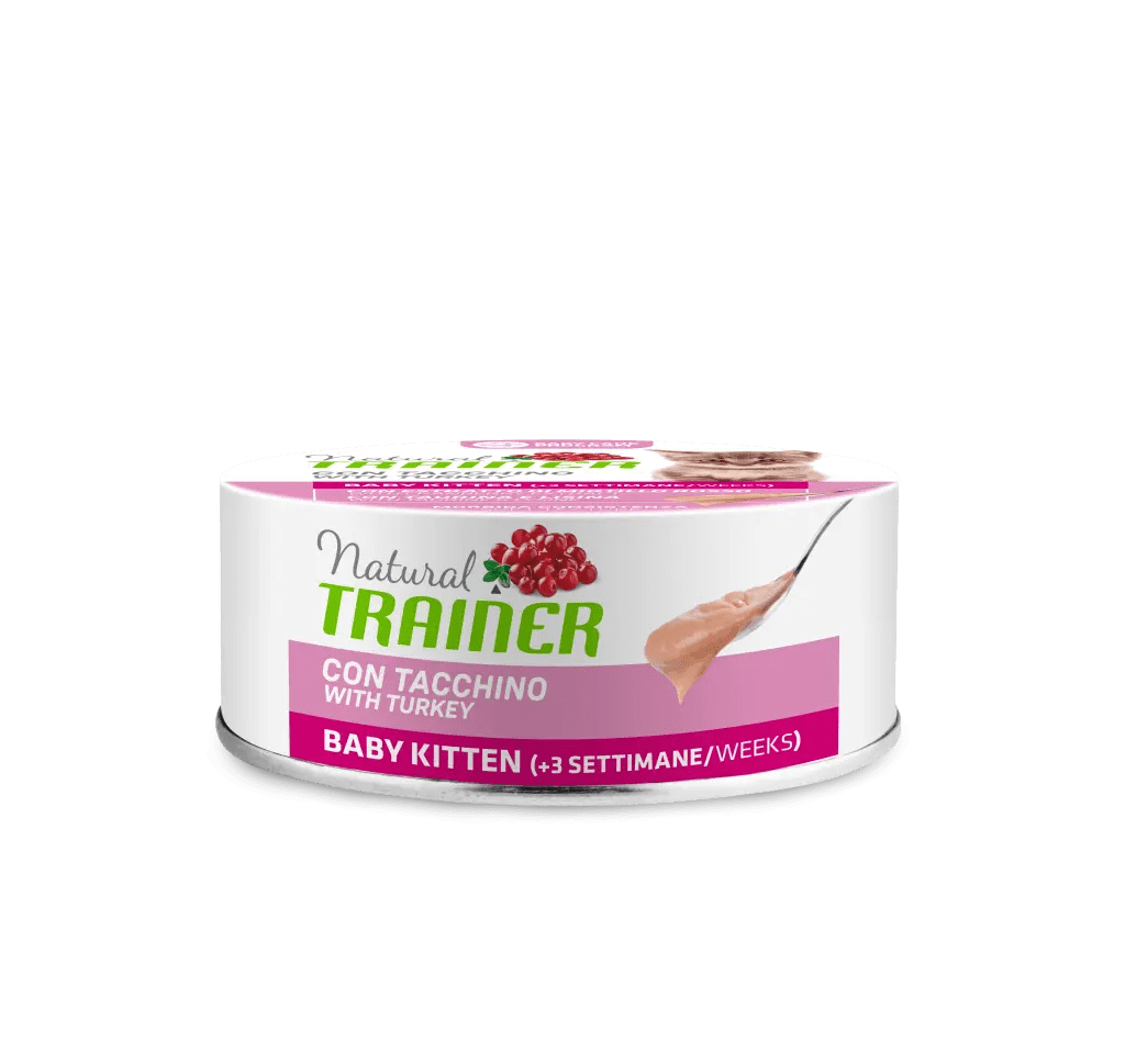 Natural Trainer Baby Kitten con Tacchino 80g