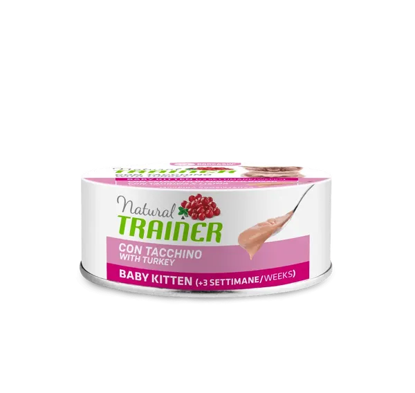 Natural Trainer Baby Kitten con Tacchino 80g