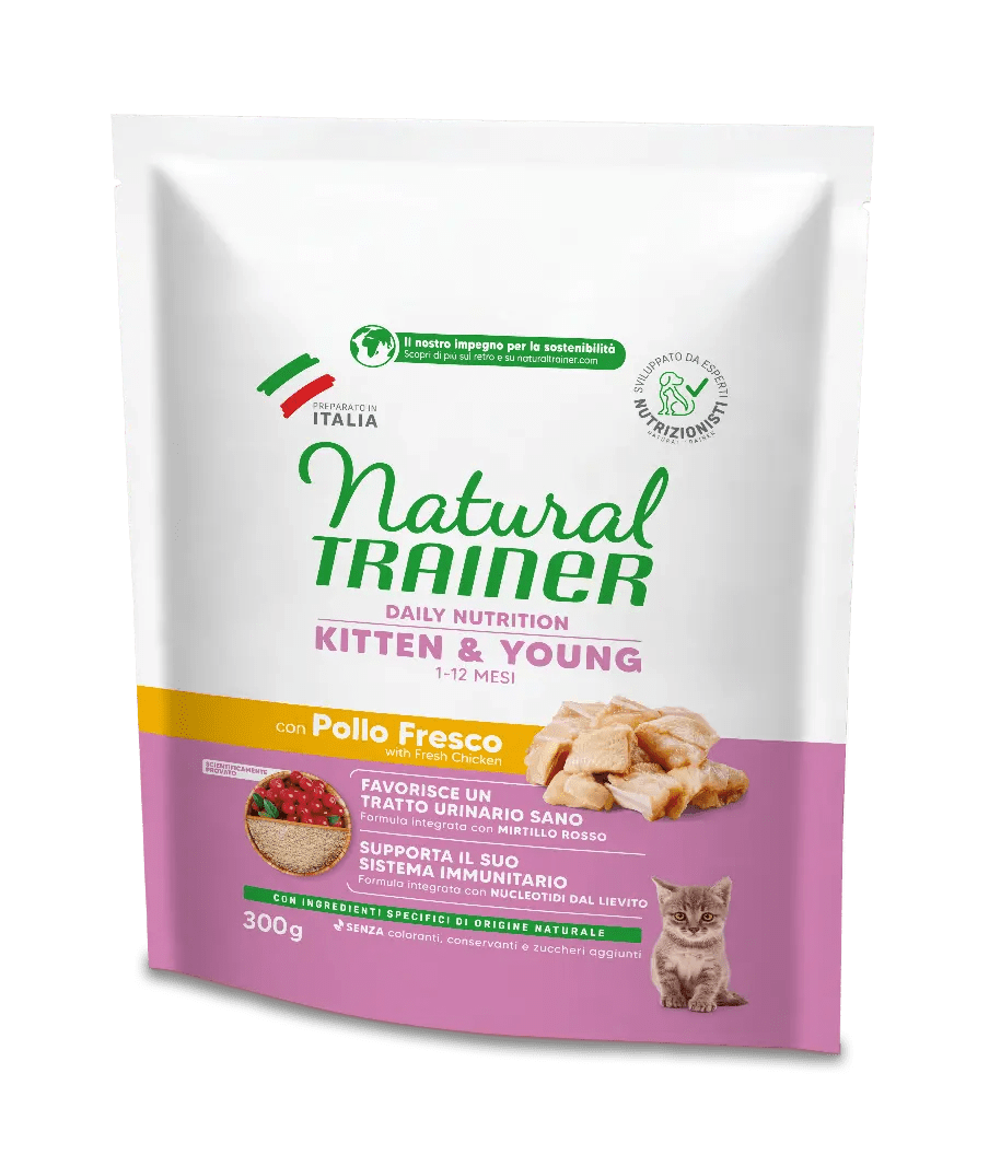Natural Trainer Kitten&Young con Pollo Fresco 300g