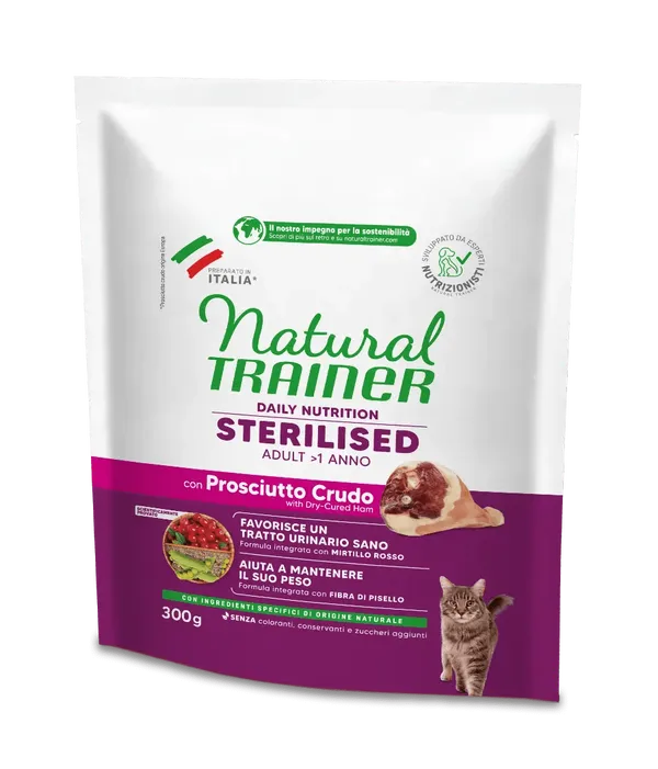 Natural Trainer Sterilised con Prosciutto Crudo