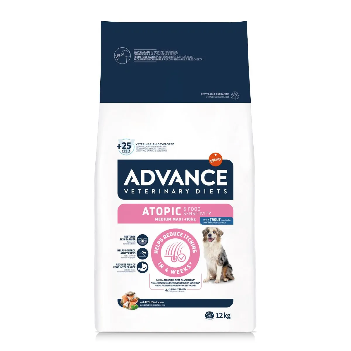 Advance Veterinary Diets Adult Medium/Maxi Atopic Trota 12kg
