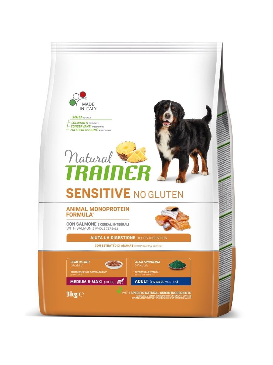 Trainer Sensitive Medium/Maxi Adult Salmone 3Kg