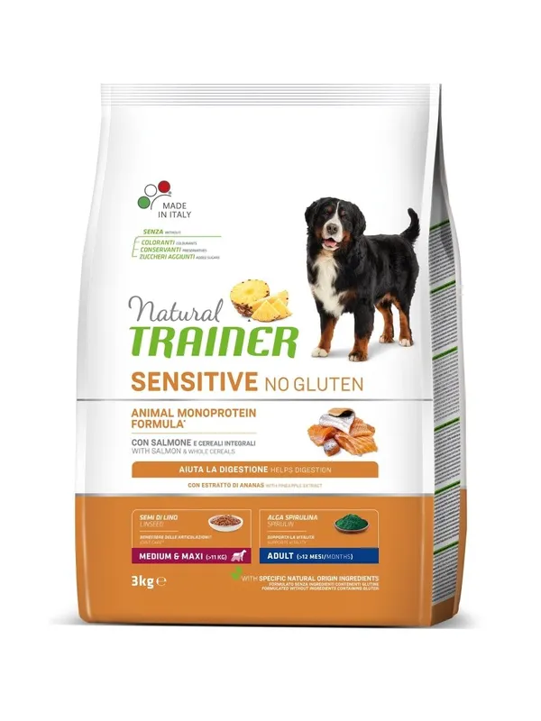 Trainer Sensitive Medium/Maxi Adult Salmone 3Kg