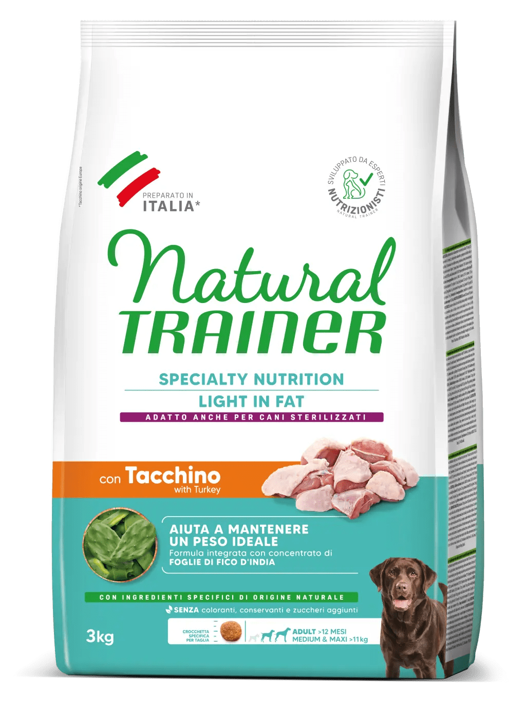 Natural Trainer Light in Fat Medium&Maxi Adult con Tacchino 3kg